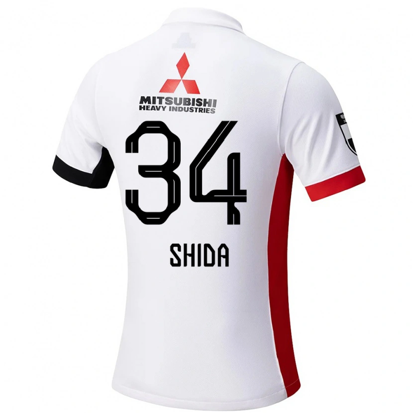 DanxenキッズIzuho Shida#34ホワイト ブラックアウェイシャツ2025/26ジャージーユニフォーム