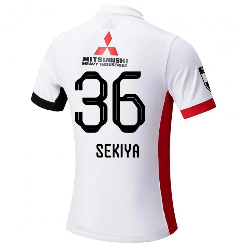 DanxenキッズHikaru Sekiya#36ホワイト ブラックアウェイシャツ2025/26ジャージーユニフォーム