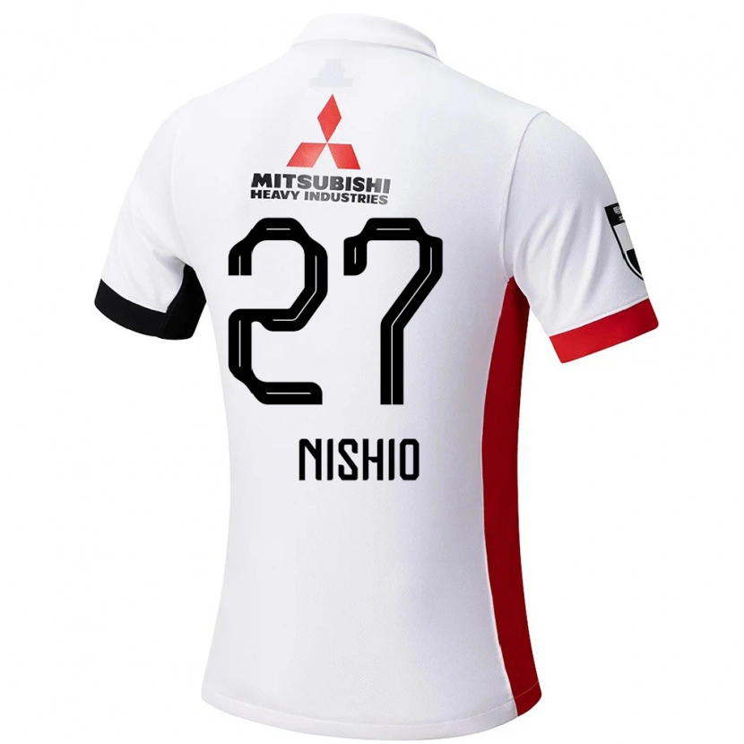 DanxenキッズHanon Nishio#27ホワイト ブラックアウェイシャツ2025/26ジャージーユニフォーム