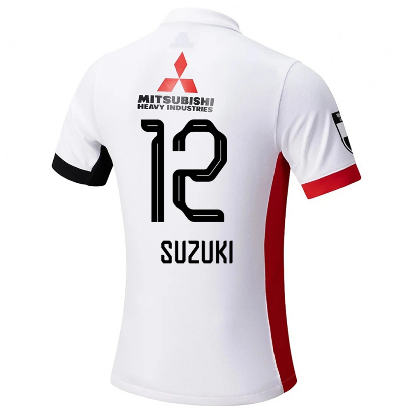 Danxenキッズ鈴木彩艶#12ホワイト ブラックアウェイシャツ2025/26ジャージーユニフォーム