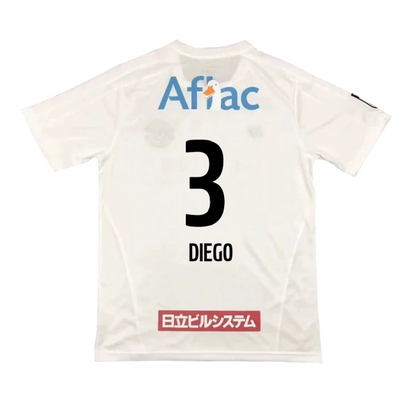 Danxenキッズジエゴ・リバス・ダ・クーニャ#3ライトグレー ベージュアウェイシャツ2025/26ジャージーユニフォーム