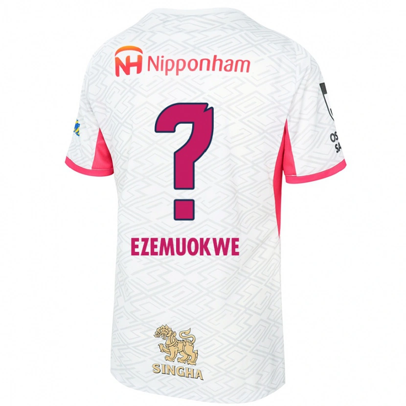 DanxenキッズChimezie Kai Ezemuokwe#0ホワイト サクラピンクアウェイシャツ2025/26ジャージーユニフォーム