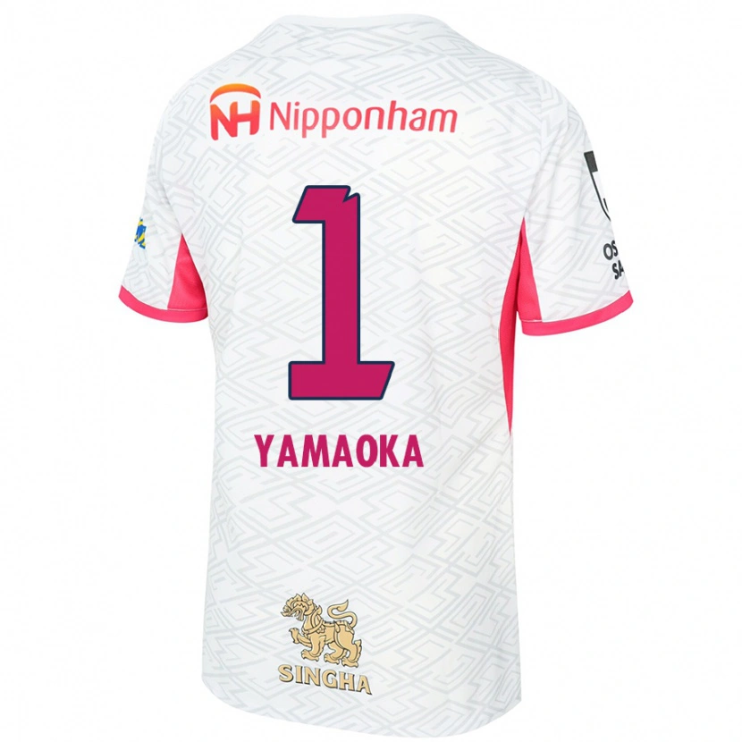 Danxenキッズ山岡薫平#1ホワイト サクラピンクアウェイシャツ2025/26ジャージーユニフォーム