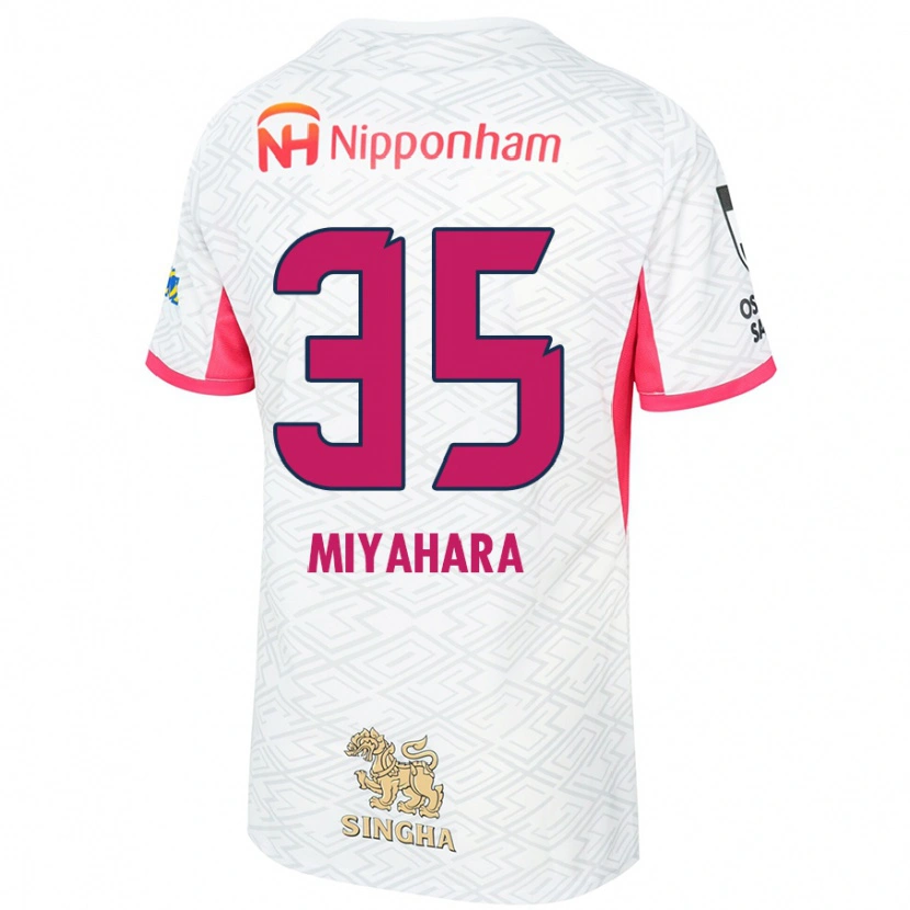 DanxenキッズJinta Miyahara#35ホワイト サクラピンクアウェイシャツ2025/26ジャージーユニフォーム