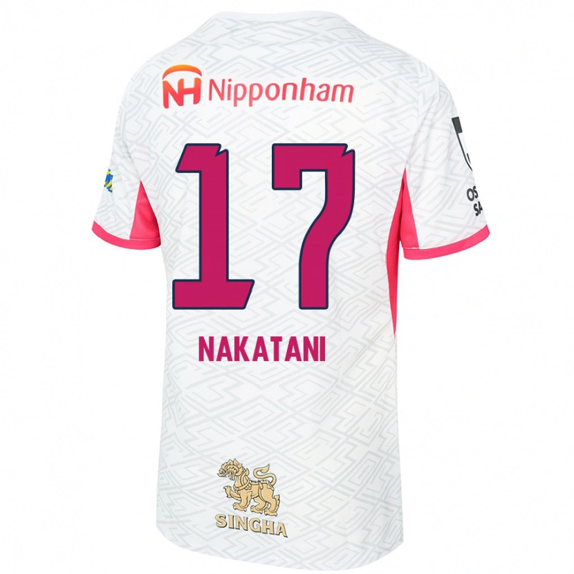Danxenキッズ中谷莉奈#17ホワイト サクラピンクアウェイシャツ2025/26ジャージーユニフォーム