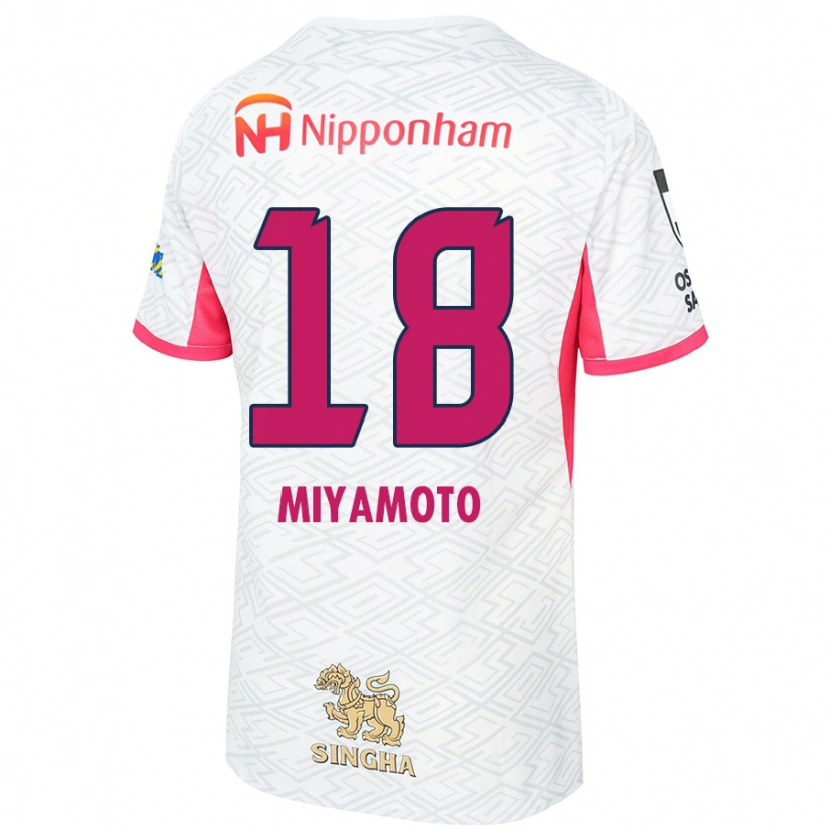 DanxenキッズHikari Miyamoto#18ホワイト サクラピンクアウェイシャツ2025/26ジャージーユニフォーム