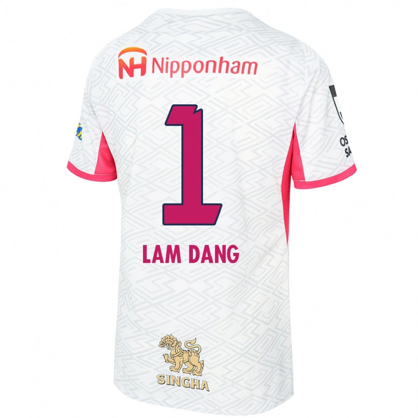 Danxenキッズダン・バン・ラム#1ホワイト サクラピンクアウェイシャツ2025/26ジャージーユニフォーム