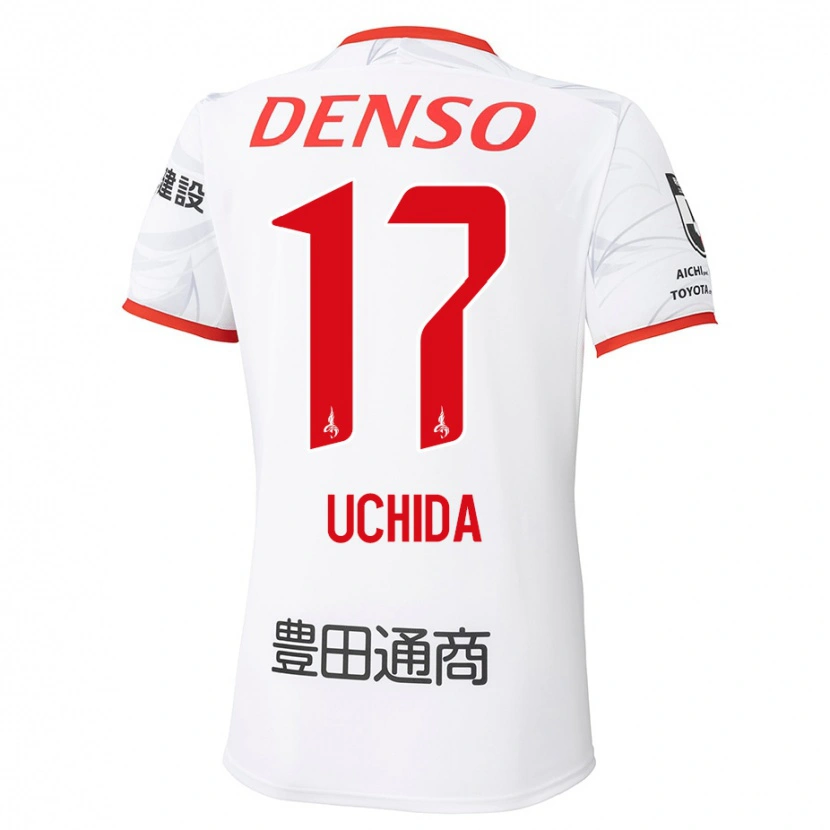 Danxenキッズ内田宅哉#17ホワイト レッドアウェイシャツ2025/26ジャージーユニフォーム