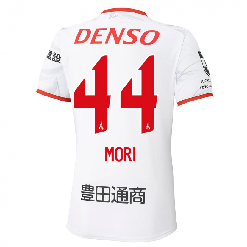 DanxenキッズSoichiro Mori#44ホワイト レッドアウェイシャツ2025/26ジャージーユニフォーム