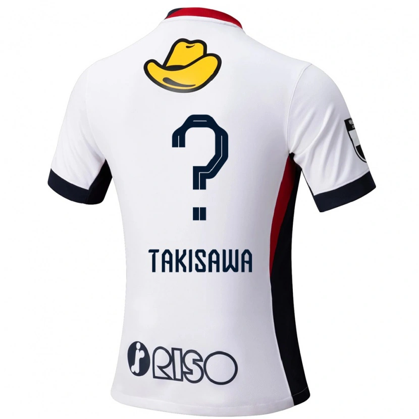 DanxenキッズShu Takisawa#0ホワイト ブラックアウェイシャツ2025/26ジャージーユニフォーム