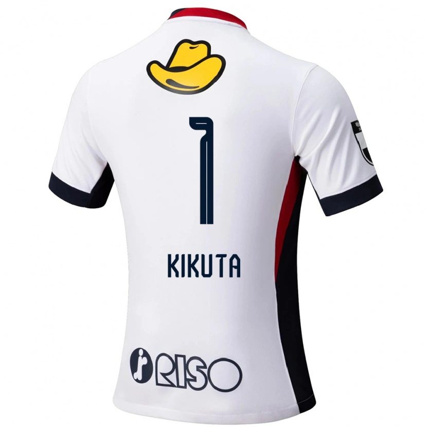 DanxenキッズShuto Kikuta#1ホワイト ブラックアウェイシャツ2025/26ジャージーユニフォーム