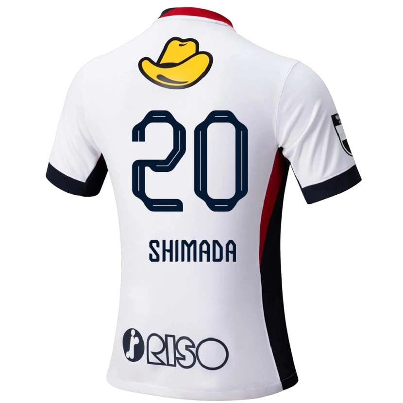 DanxenキッズVictor Shimada#20ホワイト ブラックアウェイシャツ2025/26ジャージーユニフォーム