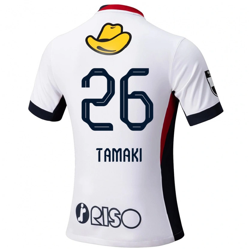 DanxenキッズAmon Tamaki#26ホワイト ブラックアウェイシャツ2025/26ジャージーユニフォーム