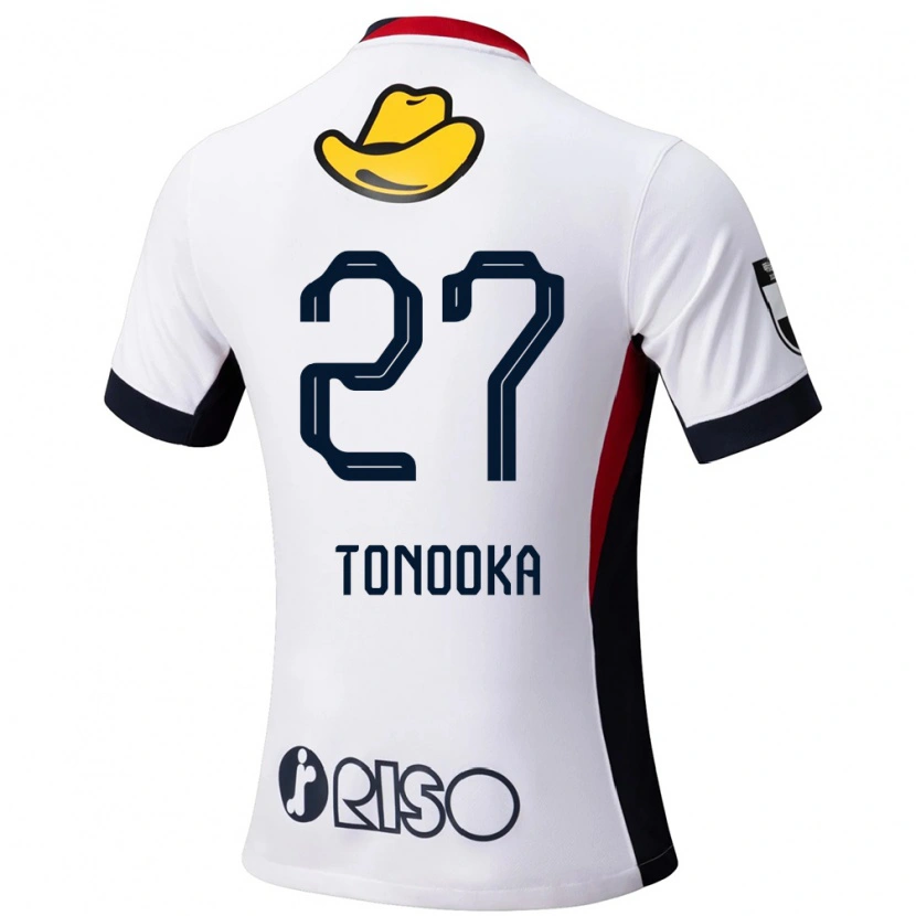 DanxenキッズRyota Tonooka#27ホワイト ブラックアウェイシャツ2025/26ジャージーユニフォーム