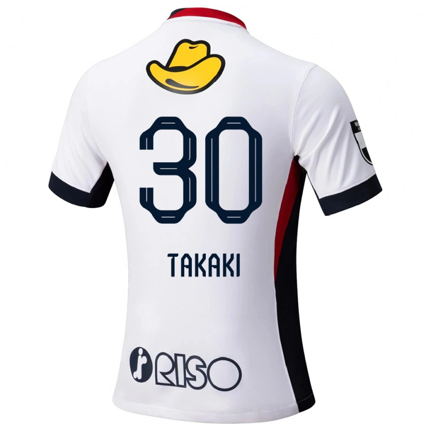 DanxenキッズRaito Takaki#30ホワイト ブラックアウェイシャツ2025/26ジャージーユニフォーム