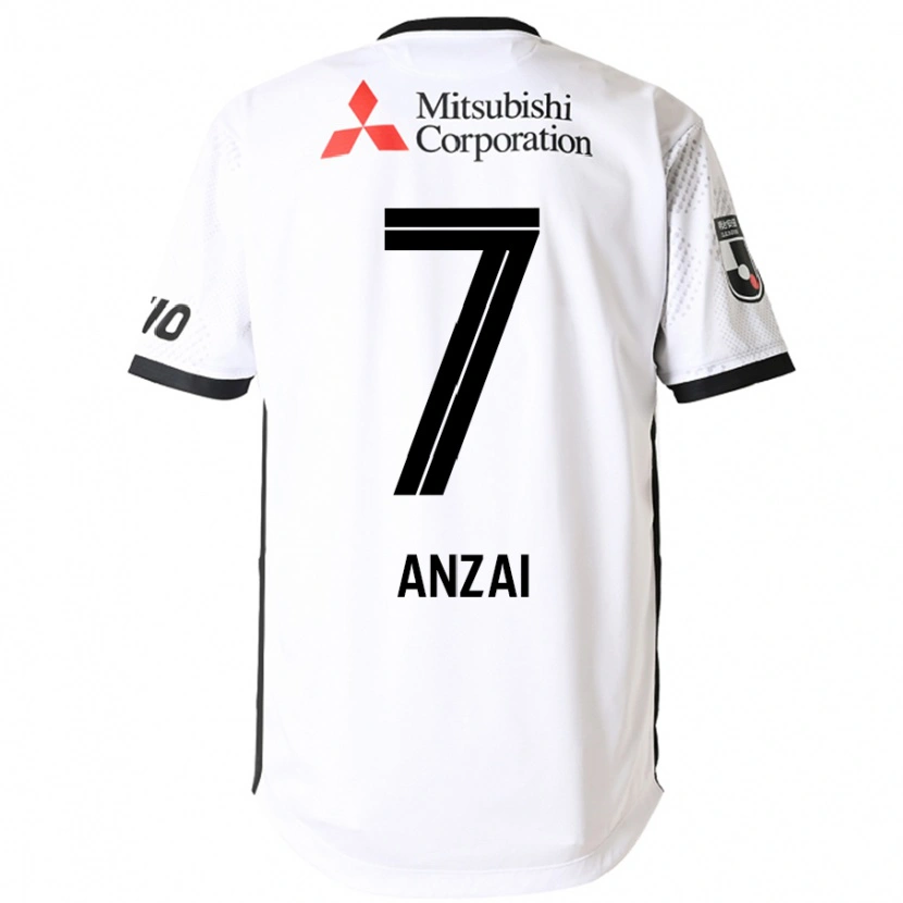 Danxenキッズ安斎颯馬#7ホワイト ブラックアウェイシャツ2025/26ジャージーユニフォーム