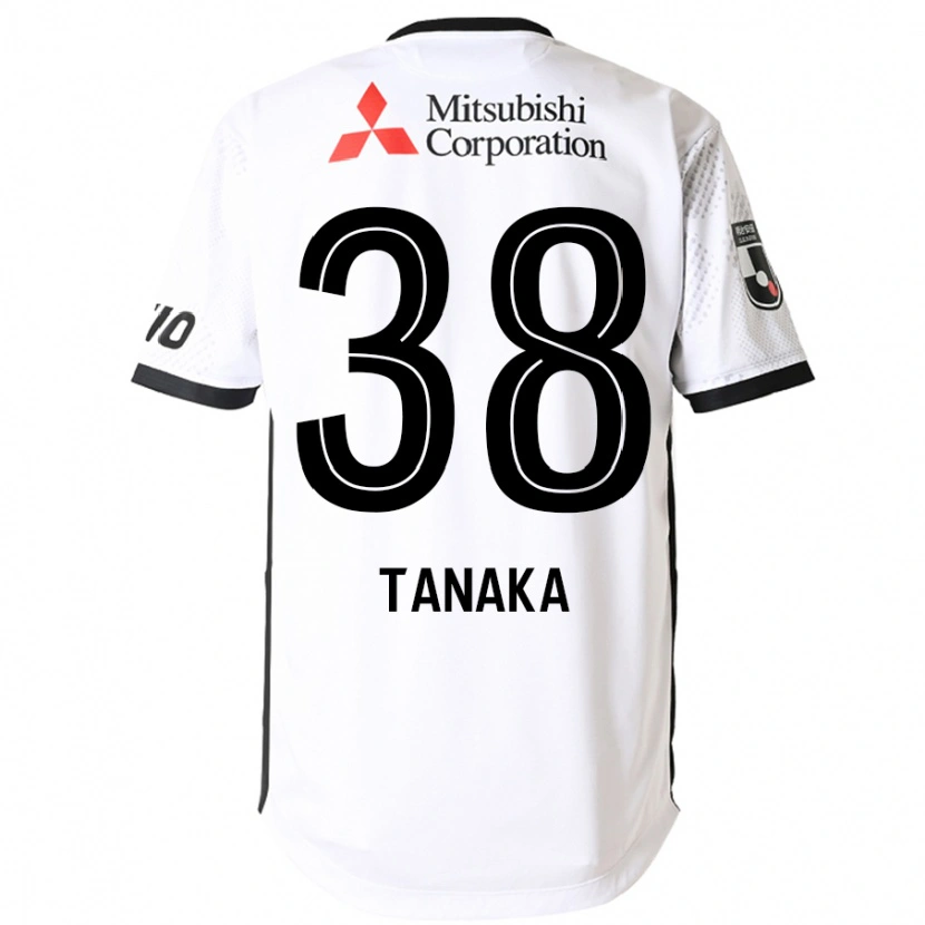 DanxenキッズKio Tanaka#38ホワイト ブラックアウェイシャツ2025/26ジャージーユニフォーム