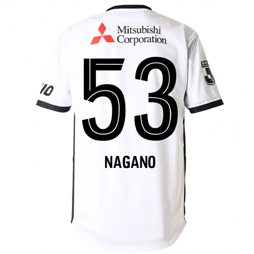 Danxenキッズ永野修都#53ホワイト ブラックアウェイシャツ2025/26ジャージーユニフォーム