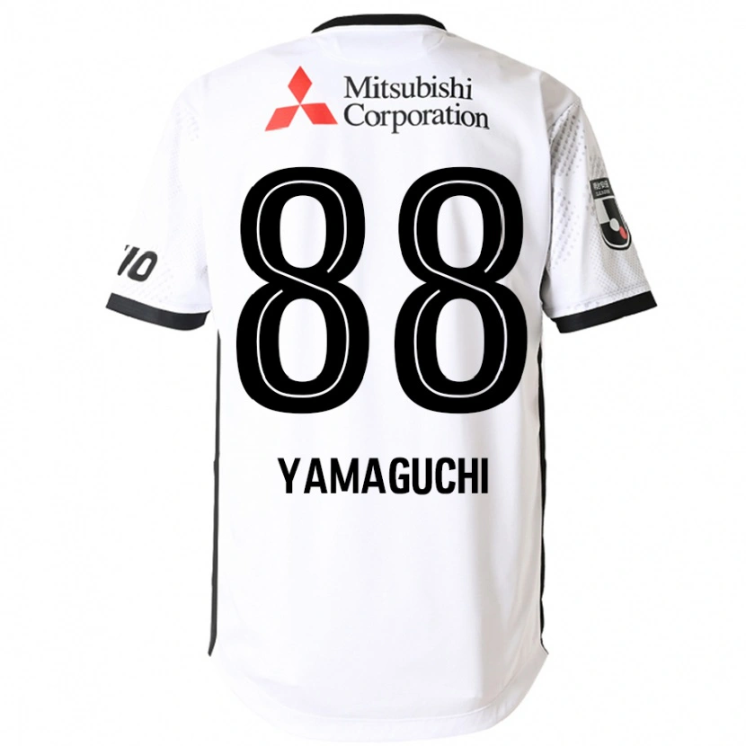 DanxenキッズTaiyo Yamaguchi#88ホワイト ブラックアウェイシャツ2025/26ジャージーユニフォーム