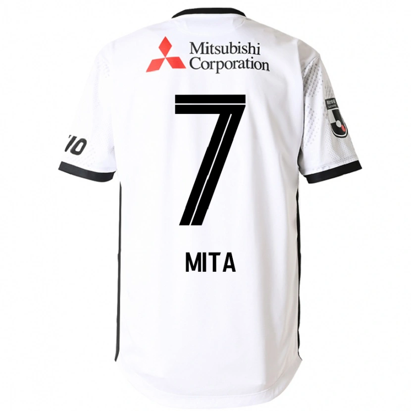 Danxenキッズ三田 啓貴#7ホワイト ブラックアウェイシャツ2025/26ジャージーユニフォーム