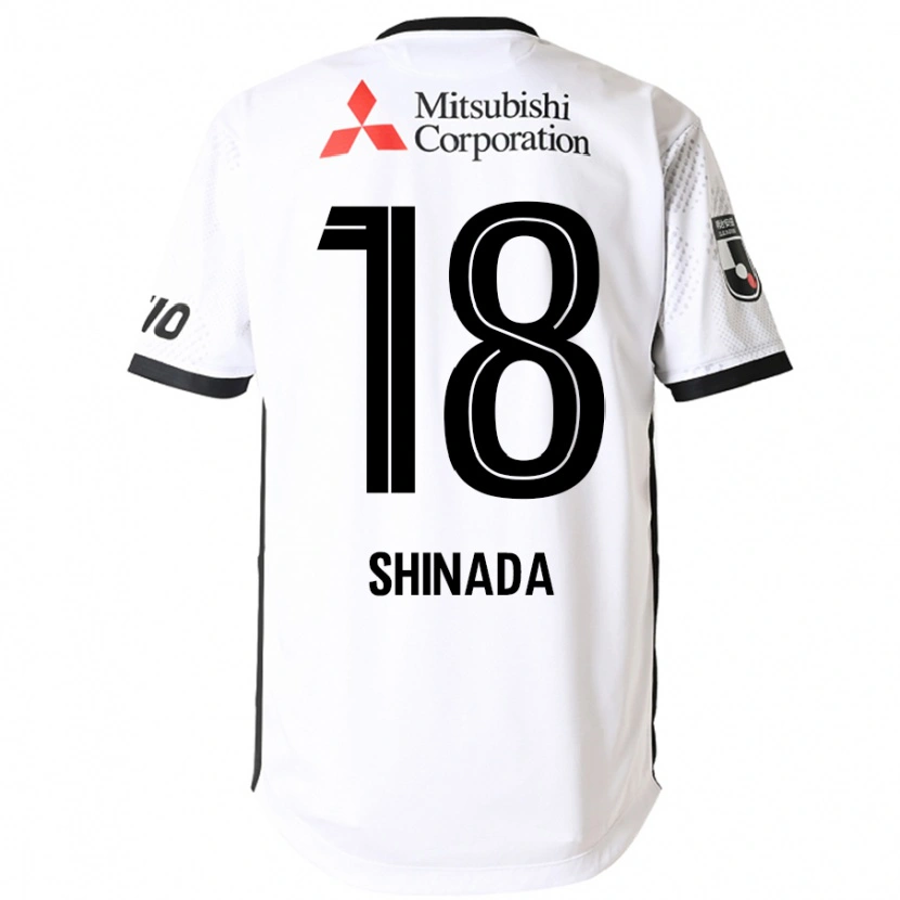 Danxenキッズ品田愛斗#18ホワイト ブラックアウェイシャツ2025/26ジャージーユニフォーム