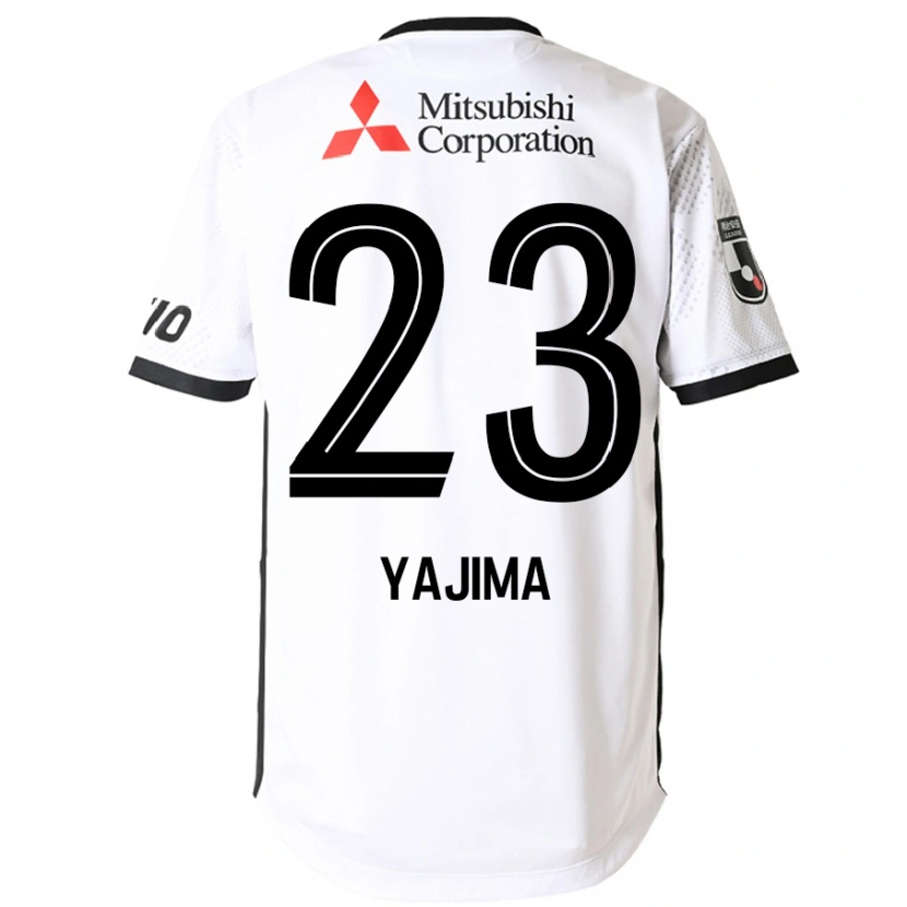 Danxenキッズ矢島輝一#23ホワイト ブラックアウェイシャツ2025/26ジャージーユニフォーム