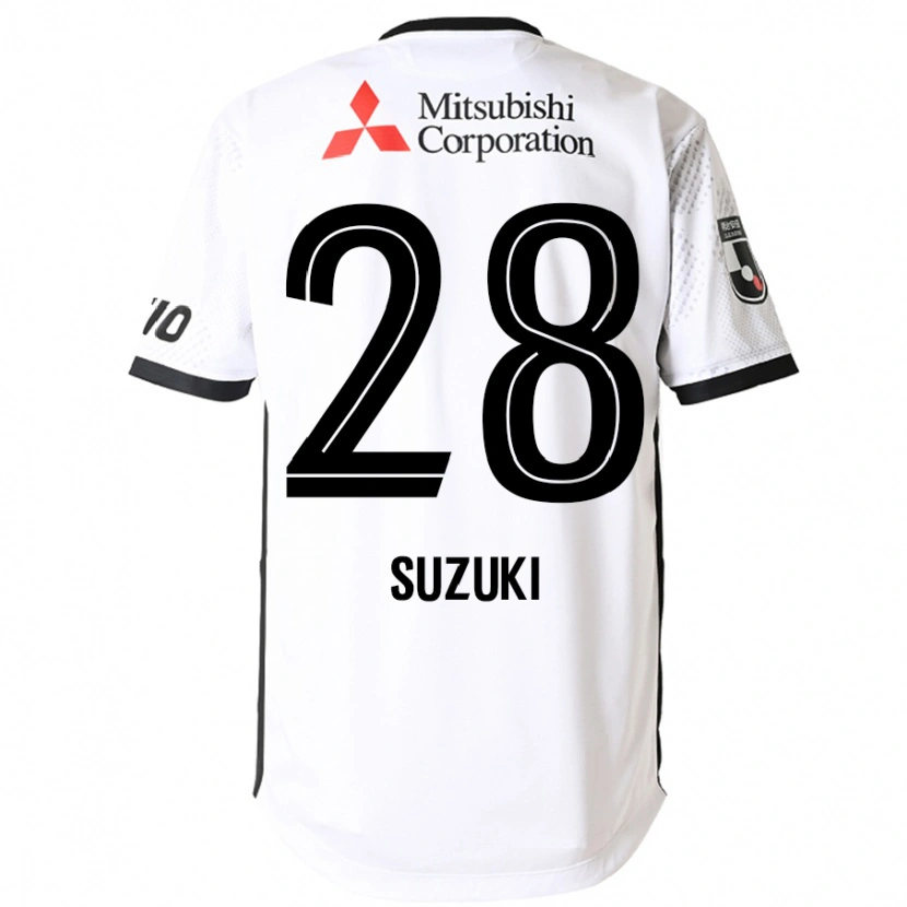 Danxenキッズ鈴木準弥#28ホワイト ブラックアウェイシャツ2025/26ジャージーユニフォーム