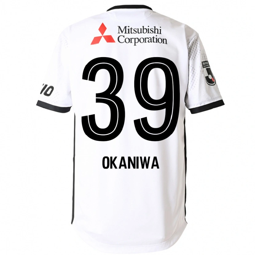 Danxenキッズ岡庭愁人#39ホワイト ブラックアウェイシャツ2025/26ジャージーユニフォーム