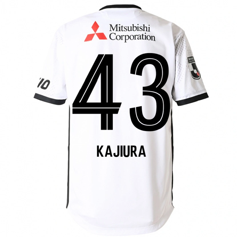 DanxenキッズYuki Kajiura#43ホワイト ブラックアウェイシャツ2025/26ジャージーユニフォーム