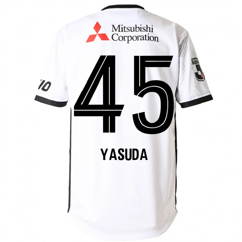 Danxenキッズ安田虎士朗#45ホワイト ブラックアウェイシャツ2025/26ジャージーユニフォーム