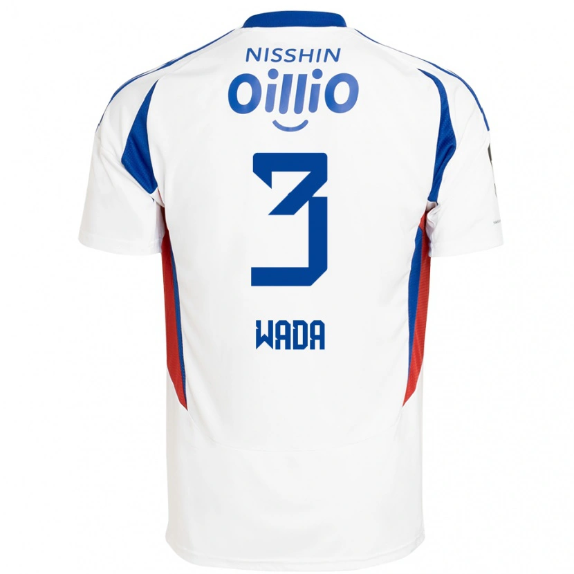 DanxenキッズYusei Wada#3ホワイト ロイヤルブルーアウェイシャツ2025/26ジャージーユニフォーム