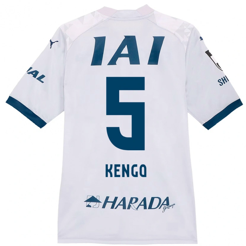 Danxenキッズ北爪健吾#5ホワイト ロイヤルブルーアウェイシャツ2025/26ジャージーユニフォーム