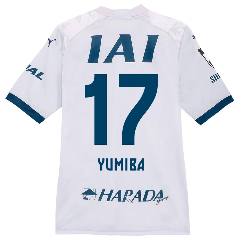 Danxenキッズ弓場将輝#17ホワイト ロイヤルブルーアウェイシャツ2025/26ジャージーユニフォーム