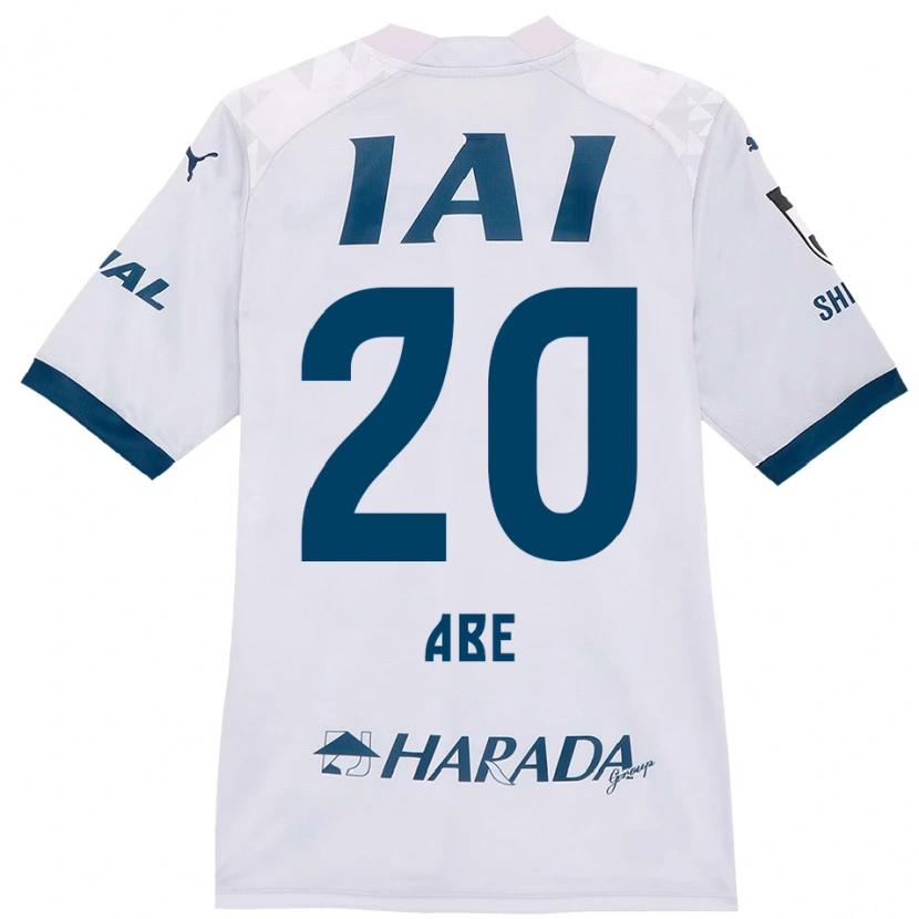 Danxenキッズ阿部諒弥#20ホワイト ロイヤルブルーアウェイシャツ2025/26ジャージーユニフォーム