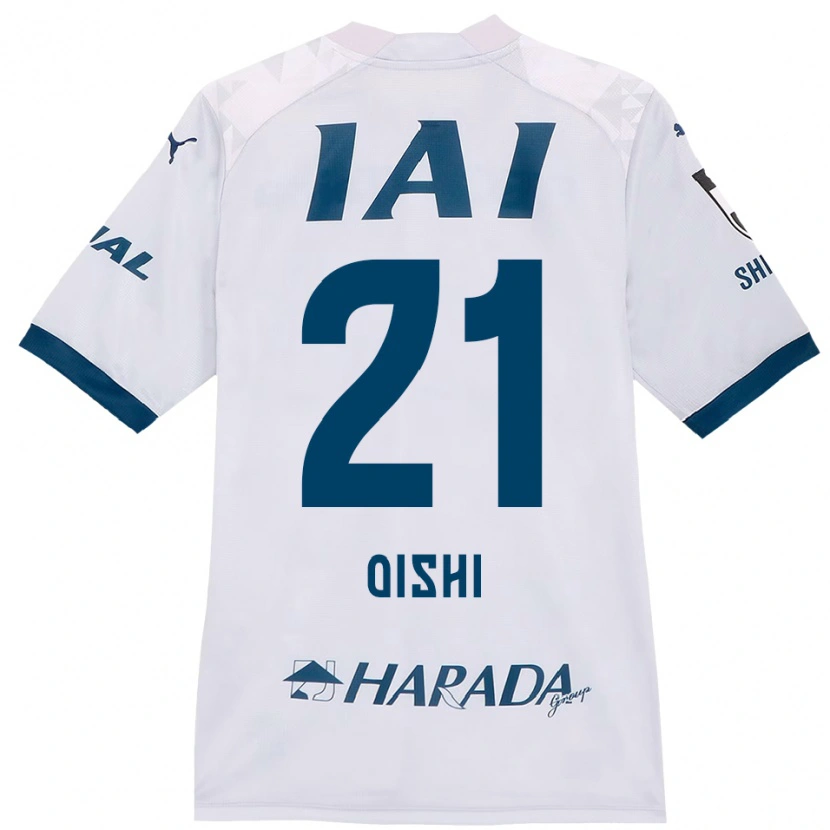 DanxenキッズKaede Oishi#21ホワイト ロイヤルブルーアウェイシャツ2025/26ジャージーユニフォーム