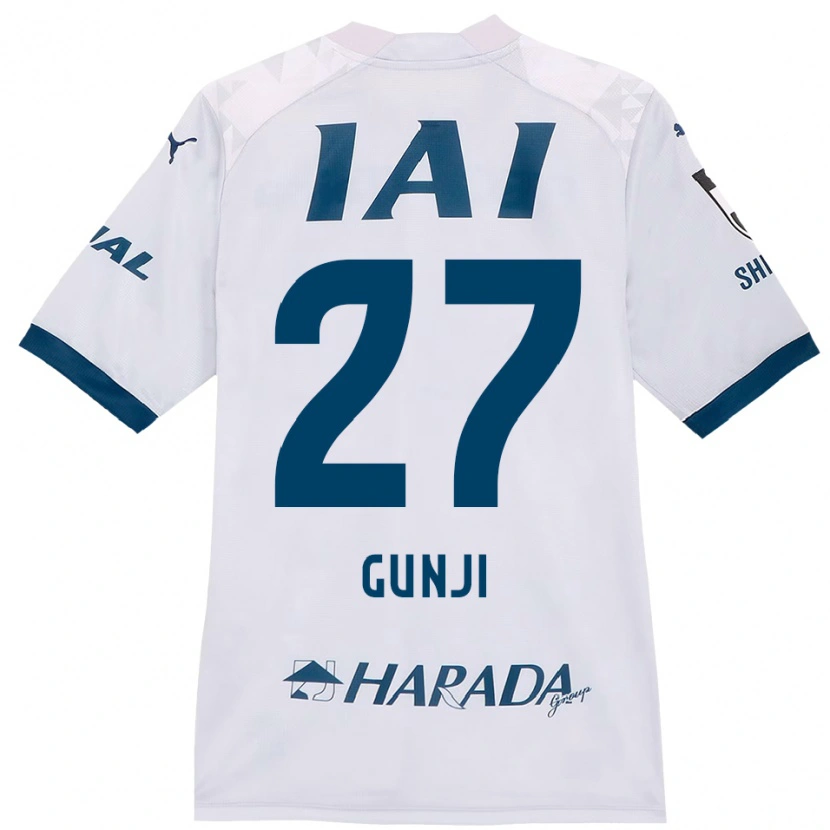 Danxenキッズ郡司璃来#27ホワイト ロイヤルブルーアウェイシャツ2025/26ジャージーユニフォーム