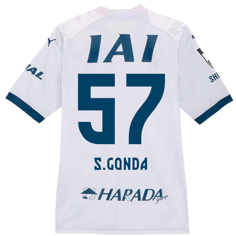 Danxenキッズ権田 修一#57ホワイト ロイヤルブルーアウェイシャツ2025/26ジャージーユニフォーム