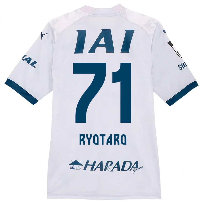 DanxenキッズRyotaro Nakamura#71ホワイト ロイヤルブルーアウェイシャツ2025/26ジャージーユニフォーム