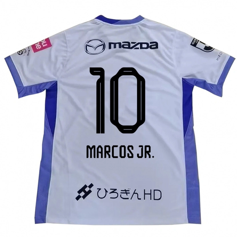 Danxenキッズマルコス・ジュニオール#10ホワイト オレンジアウェイシャツ2025/26ジャージーユニフォーム
