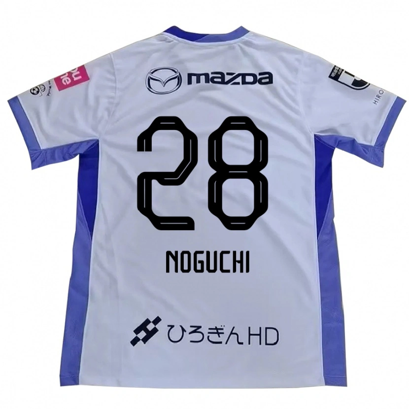DanxenキッズRento Noguchi#28ホワイト オレンジアウェイシャツ2025/26ジャージーユニフォーム