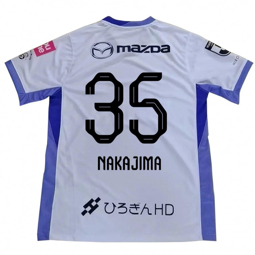 Danxenキッズ中島洋太朗#35ホワイト オレンジアウェイシャツ2025/26ジャージーユニフォーム