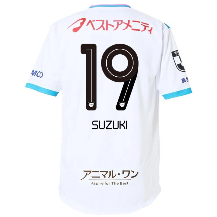 DanxenキッズDaichi Suzuki#19ホワイト ピンクアウェイシャツ2025/26ジャージーユニフォーム