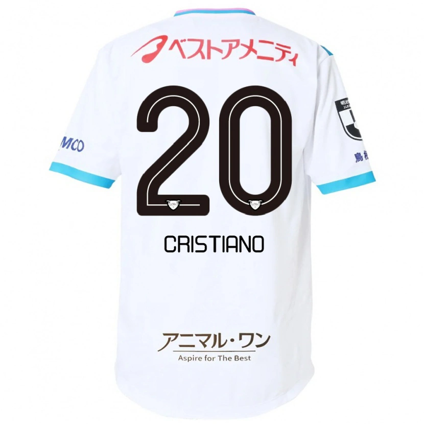 Danxenキッズクリスティアーノ・ダ・シウヴァ#20ホワイト ピンクアウェイシャツ2025/26ジャージーユニフォーム