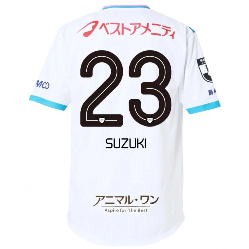 DanxenキッズYuki Suzuki#23ホワイト ピンクアウェイシャツ2025/26ジャージーユニフォーム