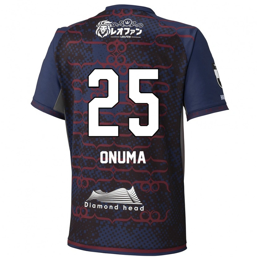 DanxenキッズAkito Onuma#25ブルー レッドアウェイシャツ2025/26ジャージーユニフォーム