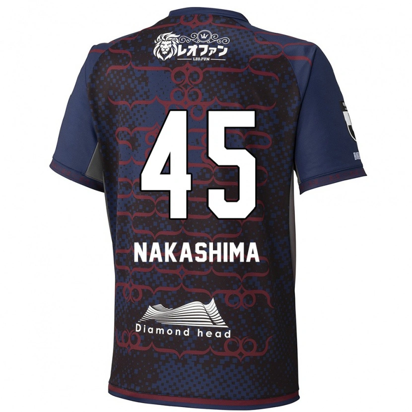 Danxenキッズ中島大嘉#45ブルー レッドアウェイシャツ2025/26ジャージーユニフォーム