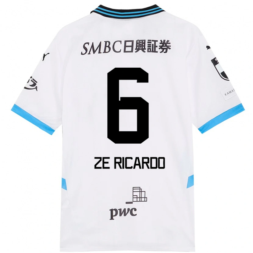 Danxenキッズジョゼ・リカルド・マナリーノ#6ホワイト スカイブルーアウェイシャツ2025/26ジャージーユニフォーム