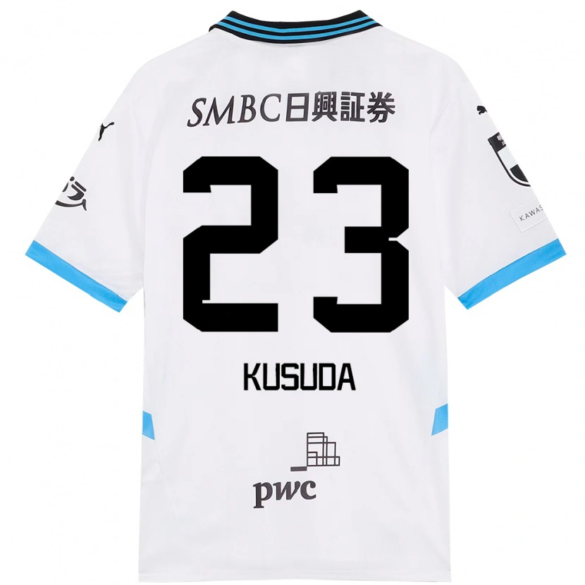 DanxenキッズHaruki Kusuda#23ホワイト スカイブルーアウェイシャツ2025/26ジャージーユニフォーム