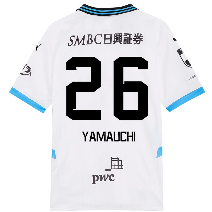 Danxenキッズ山内日向汰#26ホワイト スカイブルーアウェイシャツ2025/26ジャージーユニフォーム