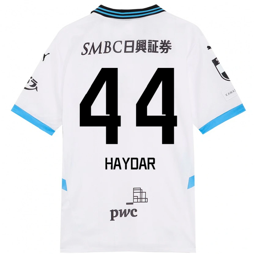 Danxenキッズセサル・アイダル#44ホワイト スカイブルーアウェイシャツ2025/26ジャージーユニフォーム